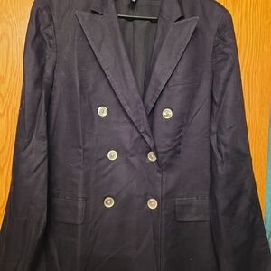 Lauren Ralph Lauren 100% cotton double-breasted blazer size 14